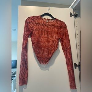 Zara mesh top